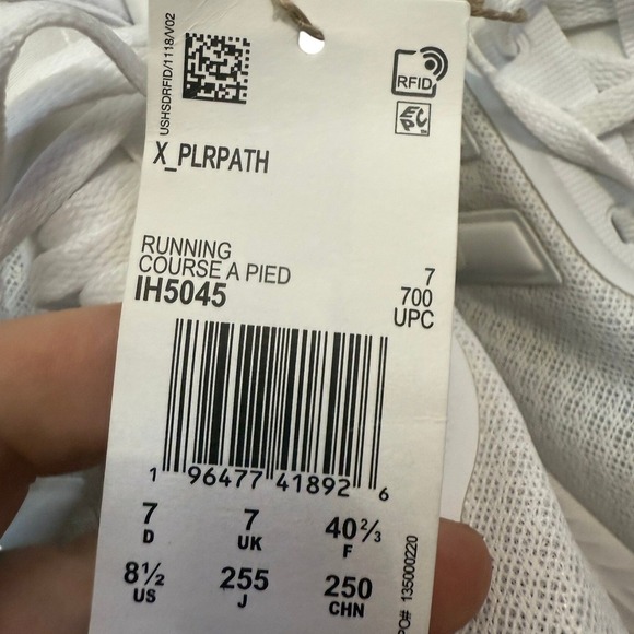 Adidas X PLR PATH Running Shoes White Gum Sole Cloudfoam Men's Size 8.5 - Picture 6 of 9